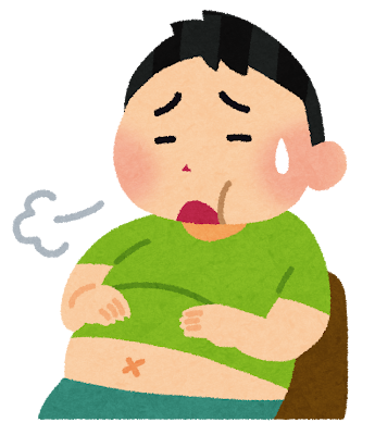 お腹いっぱいのサイン